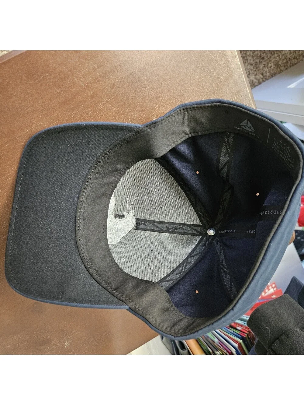 URT URT Seal Baseball Cap Hat Flexfit Delta Stretchy L/XL Navy Blue New w/o Tags